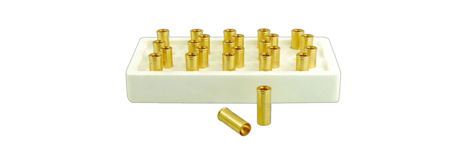 25 indoor brass cases box