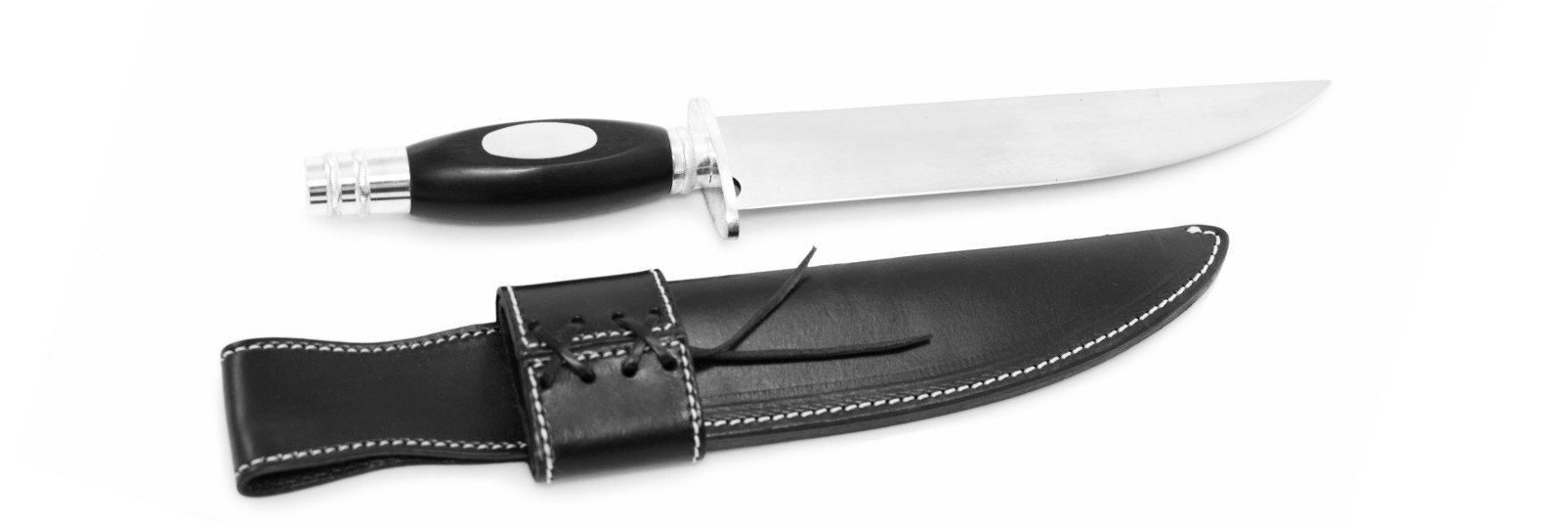 Rezin Bowie knife with sheath