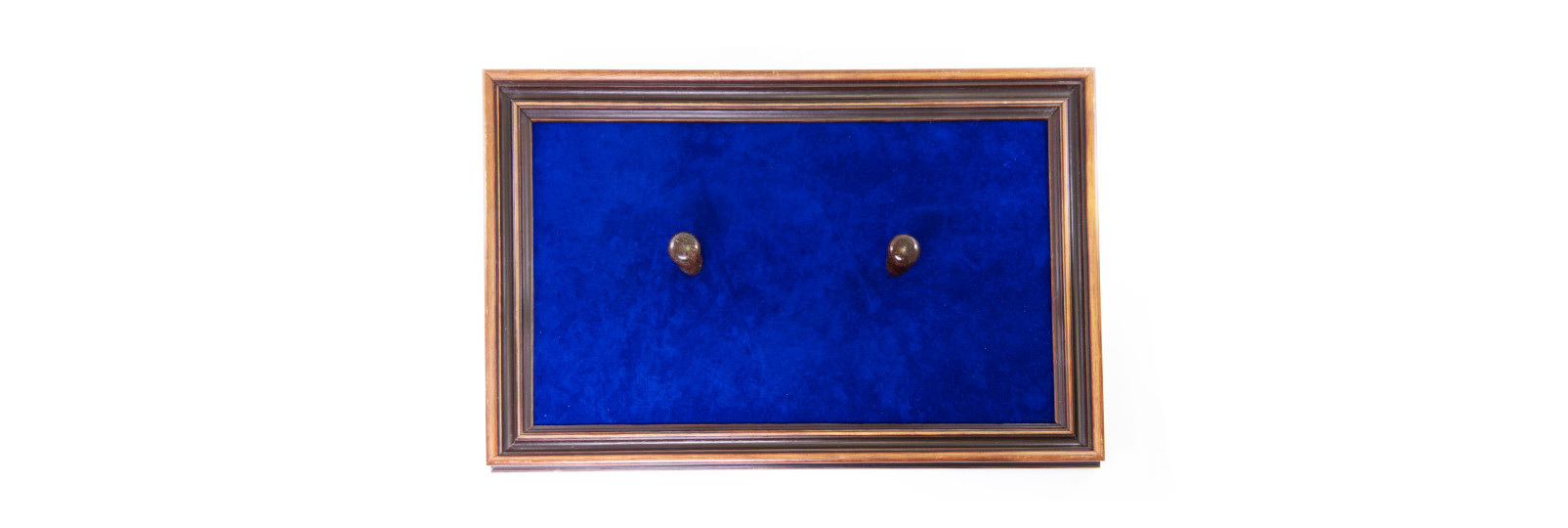 Wooden display panel (blue)