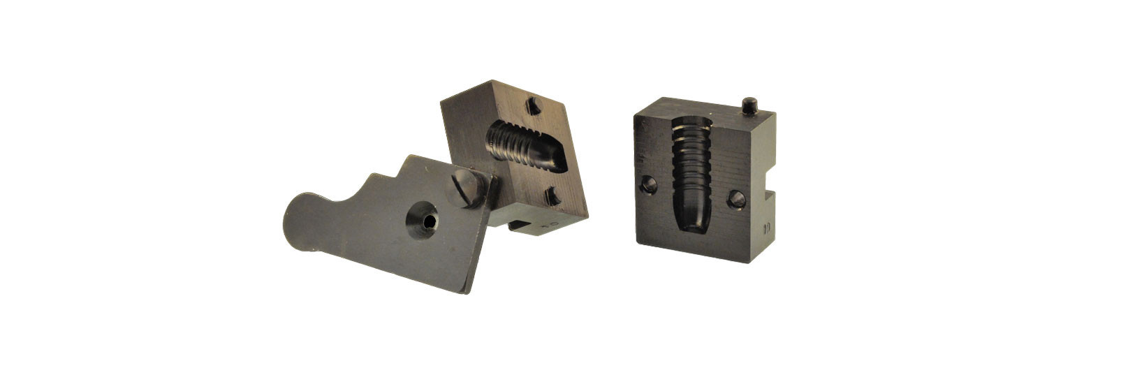 Bullet mould block with 1 cavity - long bullet