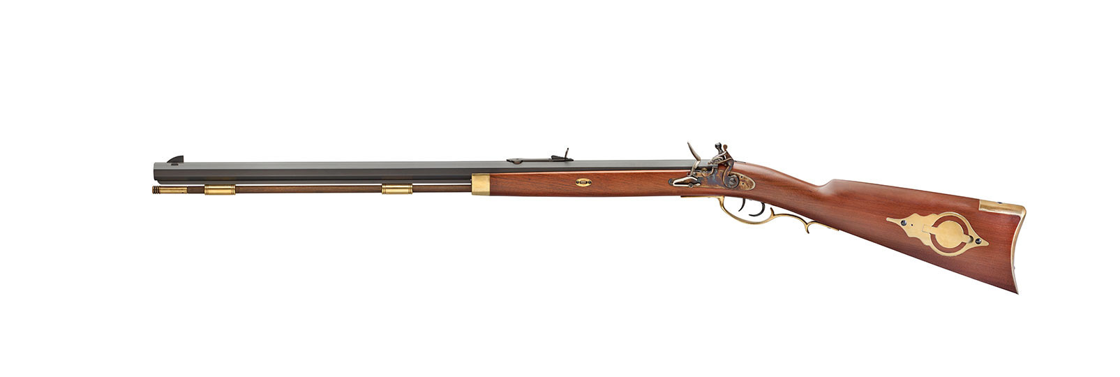 Traditional Hawken Target Rifle left hand flintlock...