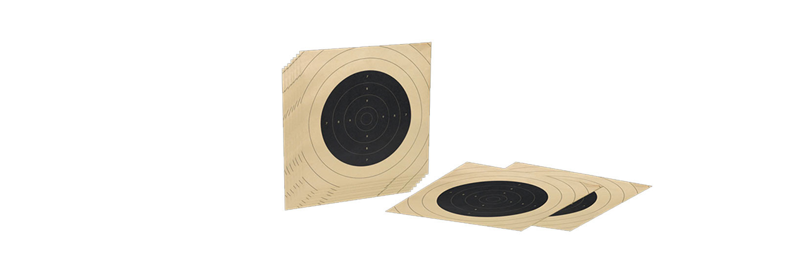 Set 10 paper targets for indoor shooting